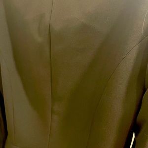 Black long sleeved jacket with unique three ruffled sleeves NWT